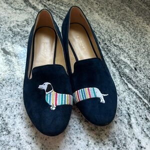 Talbots - New Navy Blue Leather Loafers - Size 8